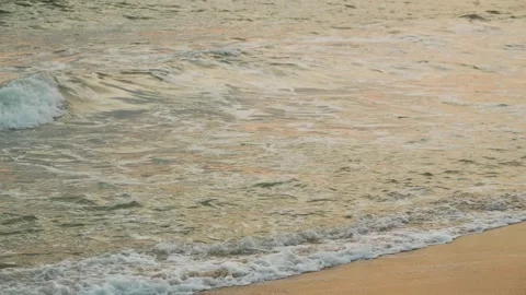Stunning sunset views over the ocean on a Sri Lanka beach Video stock 307422986