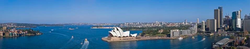 Stunning Sydney Harbour panorama Stock Photos