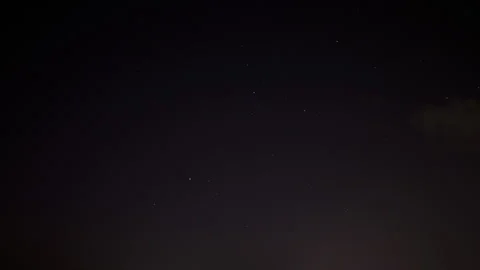 Stunning time lapse of clouds clearing and revealing night sky filled with stars Stock Footage 282342465