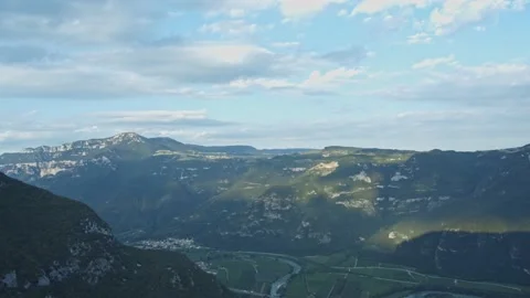 Stunning time-lapse of clouds rolling over mountains. Stock Footage 201405341