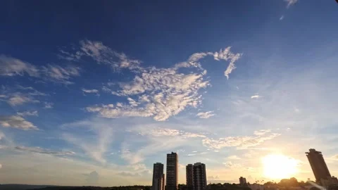 A stunning time lapse the transition from a beautiful sunset to a full night Stock Footage 331046922
