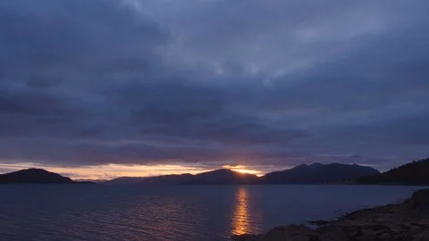 Stunning Timelapse of Scottish Sunset 库存影片 117509154