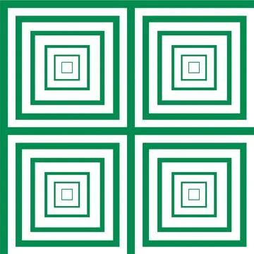 Stunning, trendy seamless pattern of green objects in a simple flat style. Fo Stock Illustration