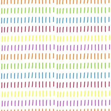 Stunning, trendy seamless pattern in a simple flat style in colored fillers. Stock Illustration