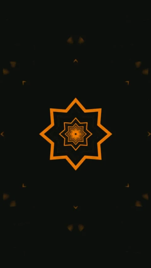 Stunning tunnel animation loop in vibrant orange shading for visual display Stock Footage 321262783