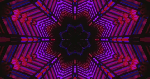 Stunning tunnel vj loop screensaver with vibrant colors creating an immersi.. Stock Footage 318791025