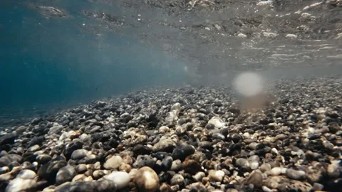 Stunning Underwater view of ocean Stock Footage 196151472