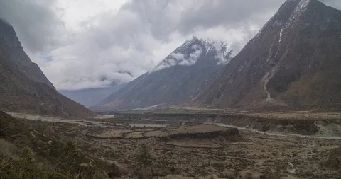 Stunning Valley Himalaya Stock Footage 110835658