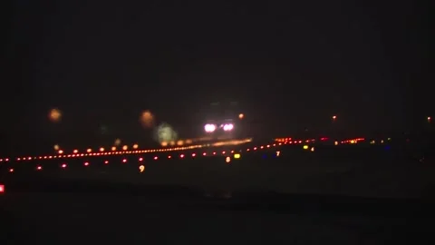 Stunning Video of B-1 Lancer in Action. Takeoff and Landing 032 Video stock 166440190