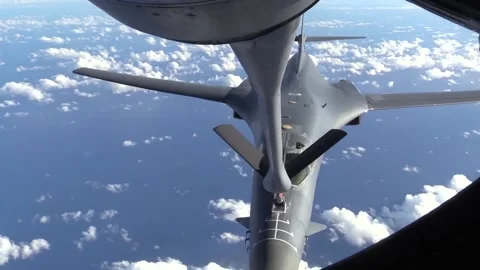 Stunning Video of B-1 Lancer in Action. Takeoff and Landing 045 Stock Footage 166440607