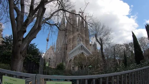Stunning View of an Architectural Marvel Surrounded by Nature Stock Footage 314059582