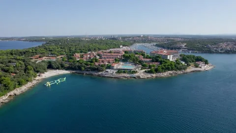 A stunning view captured by drone along the shores of the Mediterranean Sea. Stock Footage 281253000