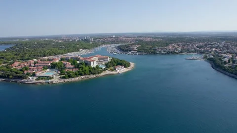 A stunning view captured by drone along the shores of the Mediterranean Sea. Stock Footage 281253038
