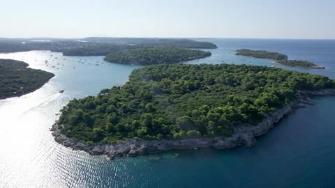 A stunning view captured by drone along the shores of the Mediterranean Sea. Stock Footage 281253059