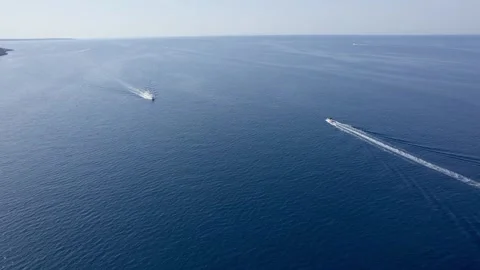 A stunning view captured by drone along the shores of the Mediterranean Sea. Stock Footage 281253511