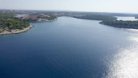 A stunning view captured by drone along the shores of the Mediterranean Sea. Stock Footage 281253653