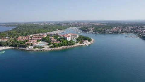 A stunning view captured by drone along the shores of the Mediterranean Sea. Stock Footage 281254078