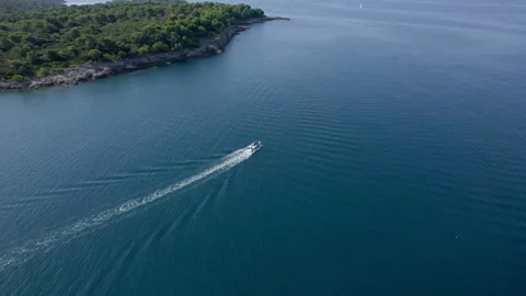 A stunning view captured by drone along the shores of the Mediterranean Sea. Stock Footage 281254490