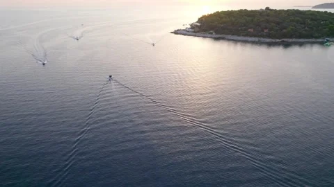 A stunning view captured by drone along the shores of the Mediterranean Sea. Stock Footage 281254873