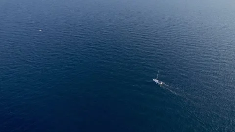 A stunning view captured by drone along the shores of the Mediterranean Sea. Stock Footage 281255291