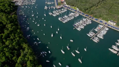 A stunning view captured by drone along the shores of the Mediterranean Sea. Stock Footage 281256271