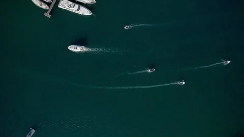 A stunning view captured by drone along the shores of the Mediterranean Sea. Stock Footage 281256619