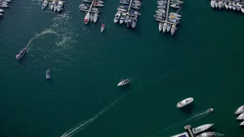 A stunning view captured by drone along the shores of the Mediterranean Sea. Stock Footage 281256633