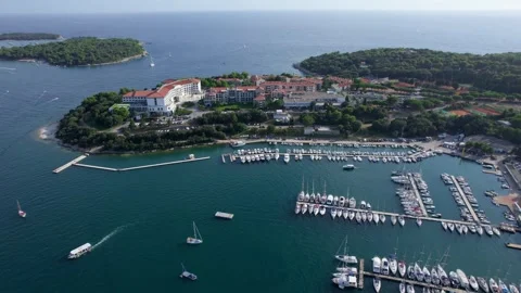 A stunning view captured by drone along the shores of the Mediterranean Sea. Stock Footage 281256752