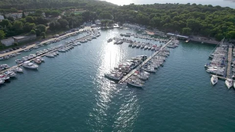 A stunning view captured by drone along the shores of the Mediterranean Sea. Stock Footage 281257103