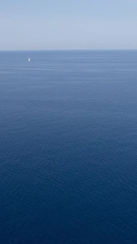 A stunning view captured by drone along the shores of the Mediterranean Sea. 스톡 동영상 281346833