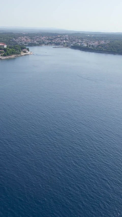 A stunning view captured by drone along the shores of the Mediterranean Sea. Stock Footage 281346876