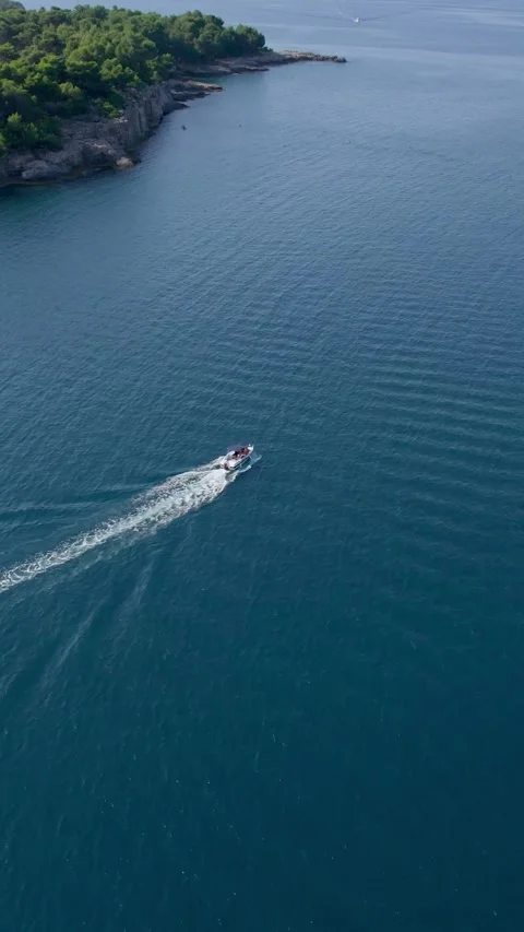 A stunning view captured by drone along the shores of the Mediterranean Sea. Stock Footage 281347109