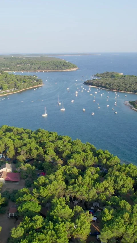 A stunning view captured by drone along the shores of the Mediterranean Sea. Stock Footage 281347465