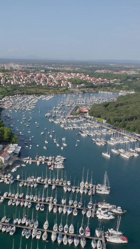 A stunning view captured by drone along the shores of the Mediterranean Sea. Stock Footage 281347897