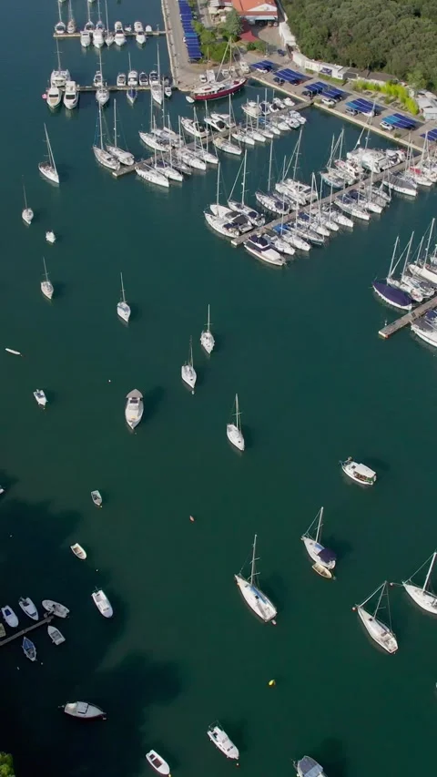 A stunning view captured by drone along the shores of the Mediterranean Sea. Stock Footage 281347933