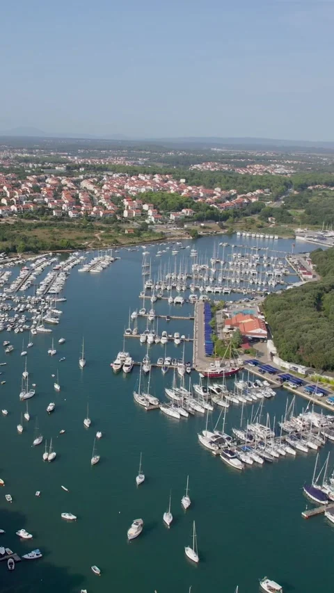 A stunning view captured by drone along the shores of the Mediterranean Sea. 스톡 동영상 281347972