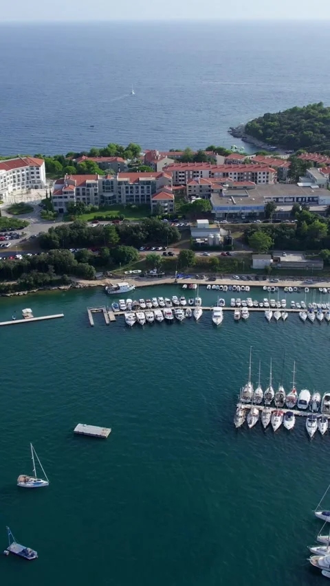 A stunning view captured by drone along the shores of the Mediterranean Sea. Stock Footage 281348093