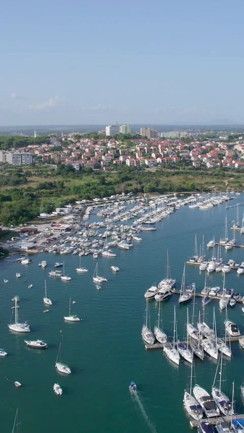 A stunning view captured by drone along the shores of the Mediterranean Sea. Stock Footage 281348135