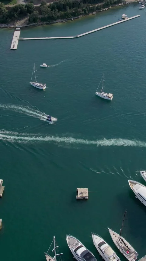 A stunning view captured by drone along the shores of the Mediterranean Sea. Stock Footage 281348179