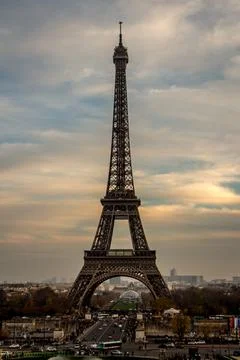 Stunning view of Eiffel tower in Paris, France Stock Photos
