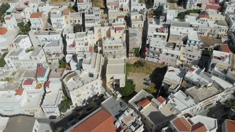 Stunning view of Ermoupoli Stock Footage 130250772