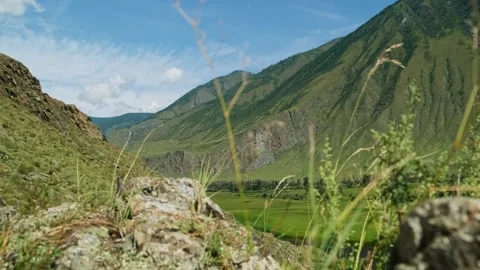 Stunning view from a high hill around. Stock Footage 284792302