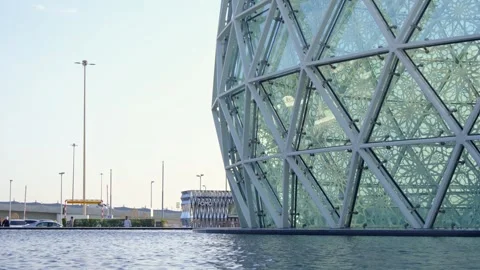 Stunning view of iconic Sheikh Zayed Mosque in Abu Dhabi. Stock Footage 307228823