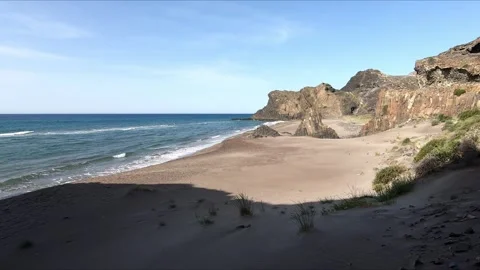 Stunning view of an idyllic beach Stock Footage 271243006