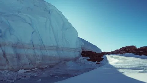 Stunning view of Mount, Antarctica, showcasing the iconic volcanic landscape. Stock Photos
