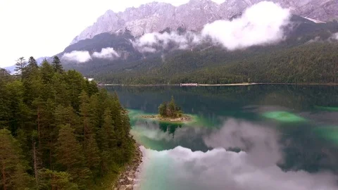 Stunning view over the Eiblake in Switzerland Stock Footage 89651569