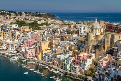 Stunning view of Procida Stock Photos