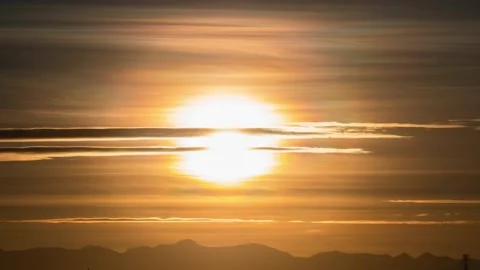 Stunning view spectrum at sunset point over Rocky mountain, heavenly color of Vídeos de archivo 196189997