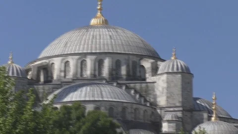 Stunning views of the mosque in Istanbul Stock Footage 70932279