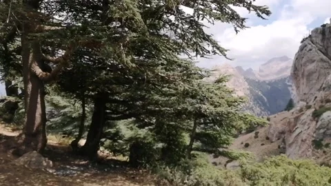 Stunning views of the mountains of Algeria Stock Footage 152983267